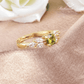 August Peridot Birthstone Ring - Birthmonth Deals
