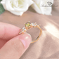 August Peridot Birthstone Ring - Birthmonth Deals