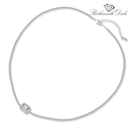 April Diamond Birthstone Necklace - Birthmonth Deals