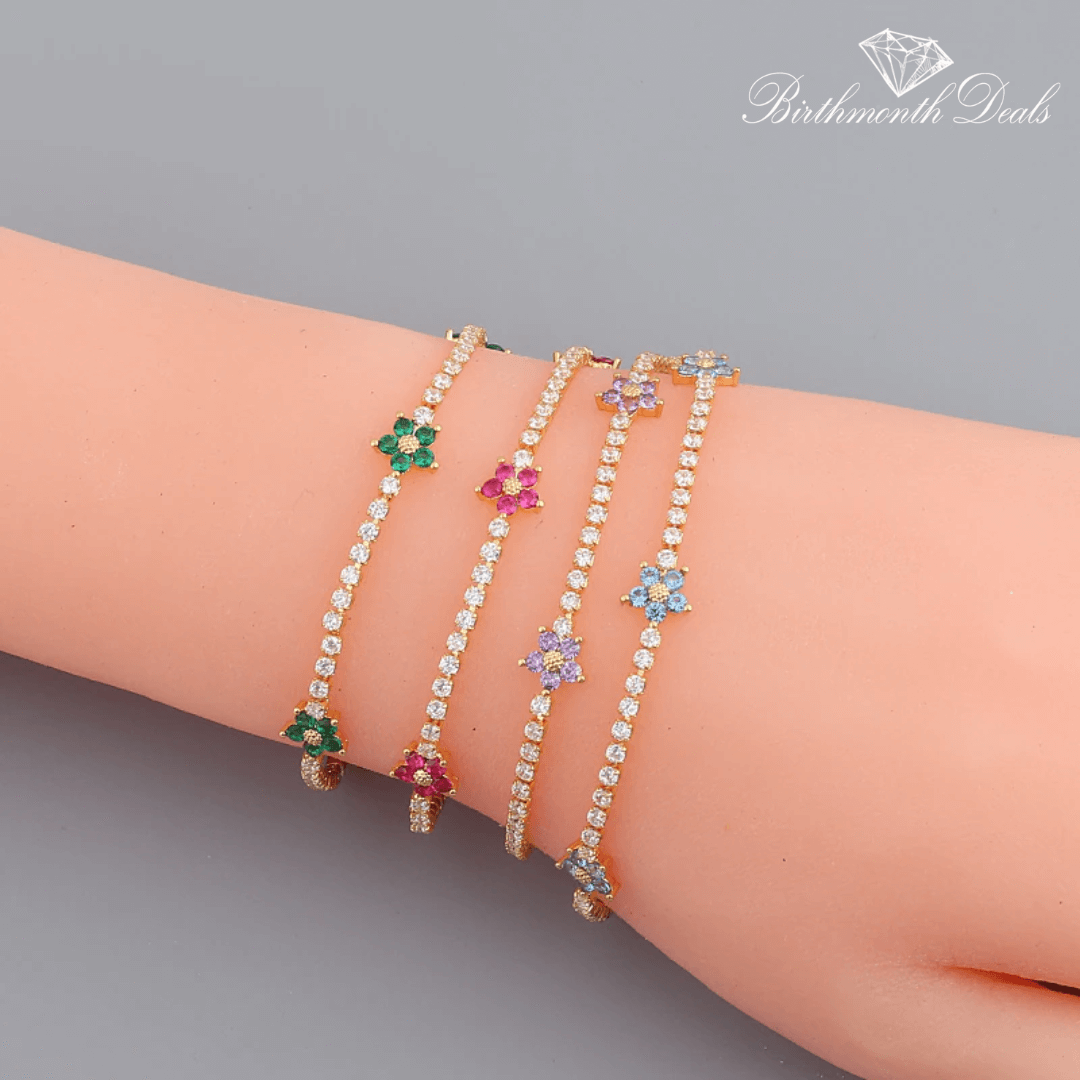 May Emerald Birthstone Bracelet - Birthmonth Deals