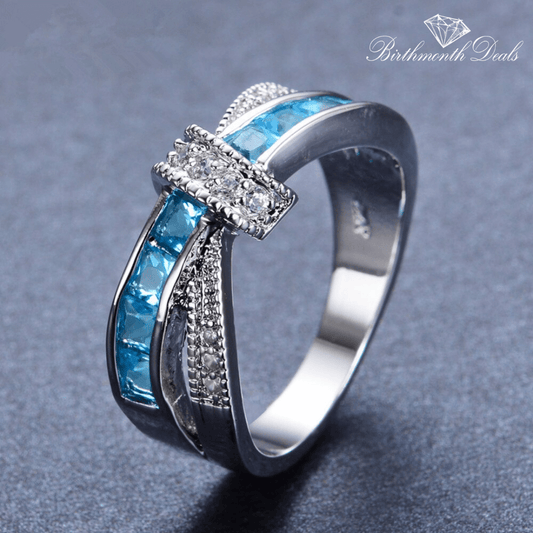 December Zircon Birthstone Ring - Birthmonth Deals