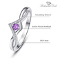 February Amethyst Birthstone Ring - Birthmonth Deals