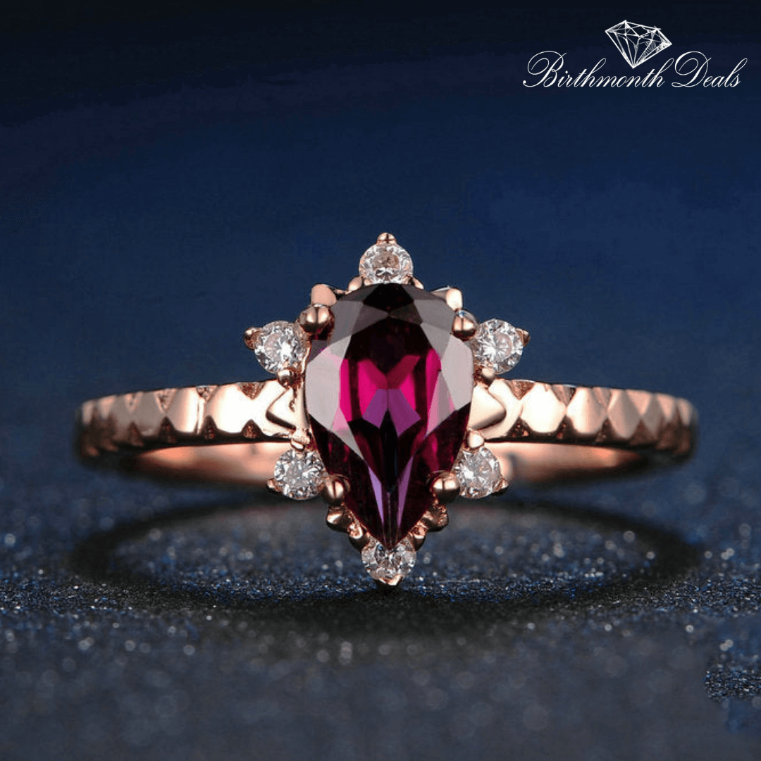 July Ruby Birthstone Ring - Birthmonth Deals