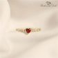 January Garnet Birthstone Ring - Birthmonth Deals