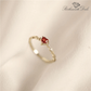 January Garnet Birthstone Ring - Birthmonth Deals