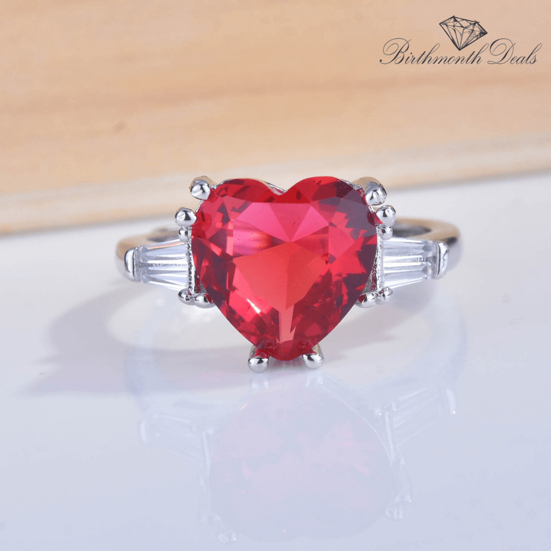 July Ruby Birthstone Ring - Birthmonth Deals