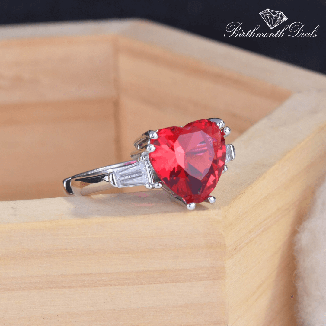 July Ruby Birthstone Ring - Birthmonth Deals