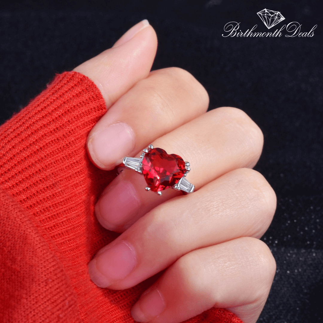 July Ruby Birthstone Ring - Birthmonth Deals