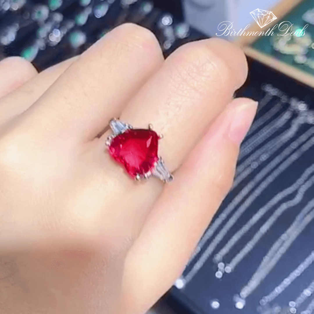 July Ruby Birthstone Ring - Birthmonth Deals