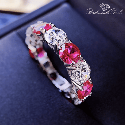 July Ruby Birthstone Ring - Birthmonth Deals