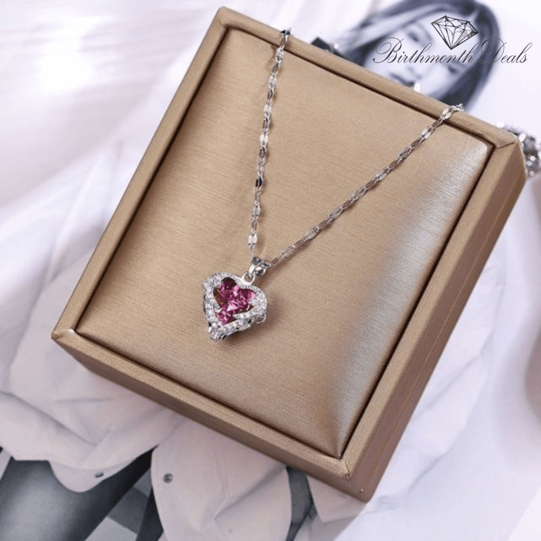 June Alexandrite Birthstone Necklace - Birthmonth Deals