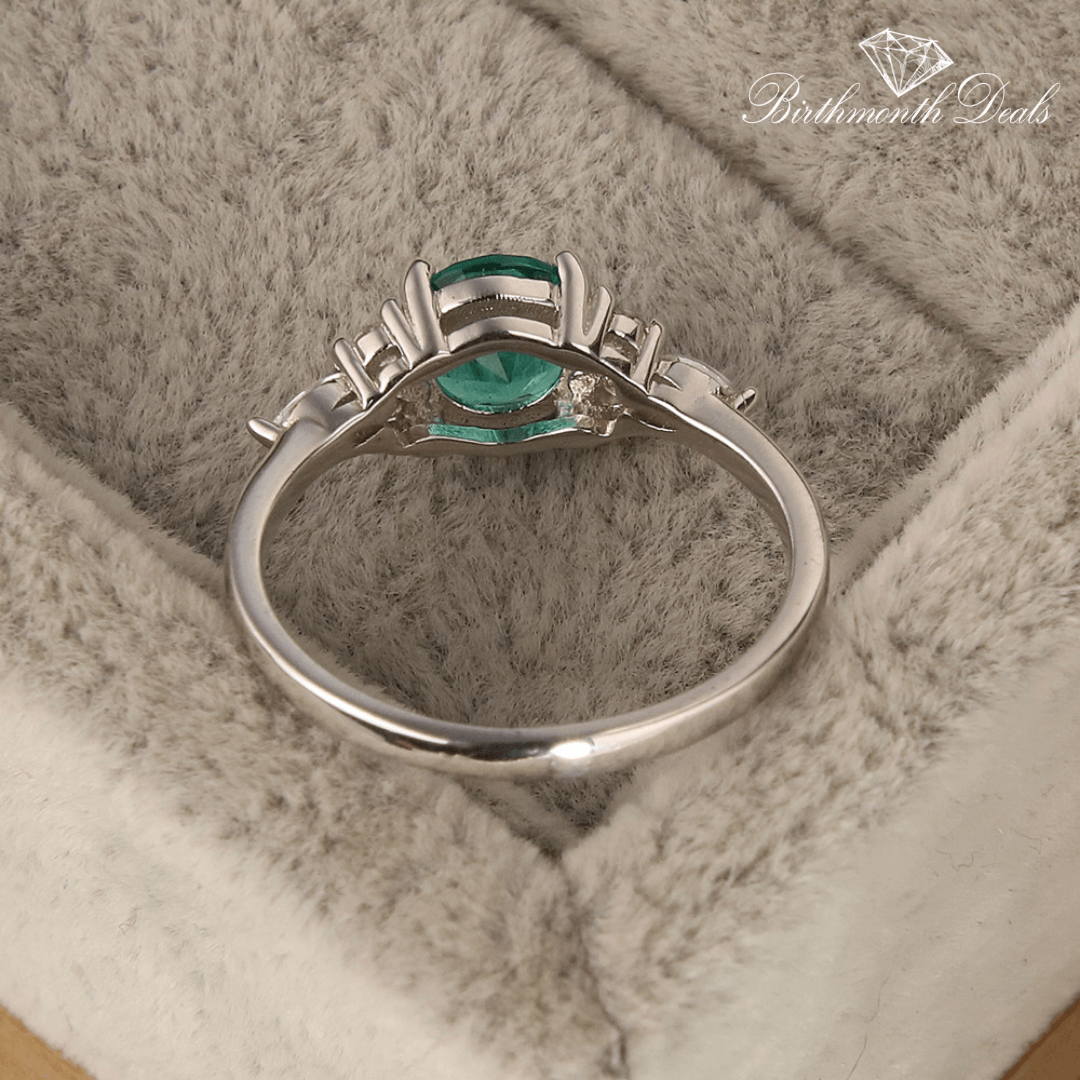 May Emerald Birthstone Stacking Ring - Birthmonth Deals