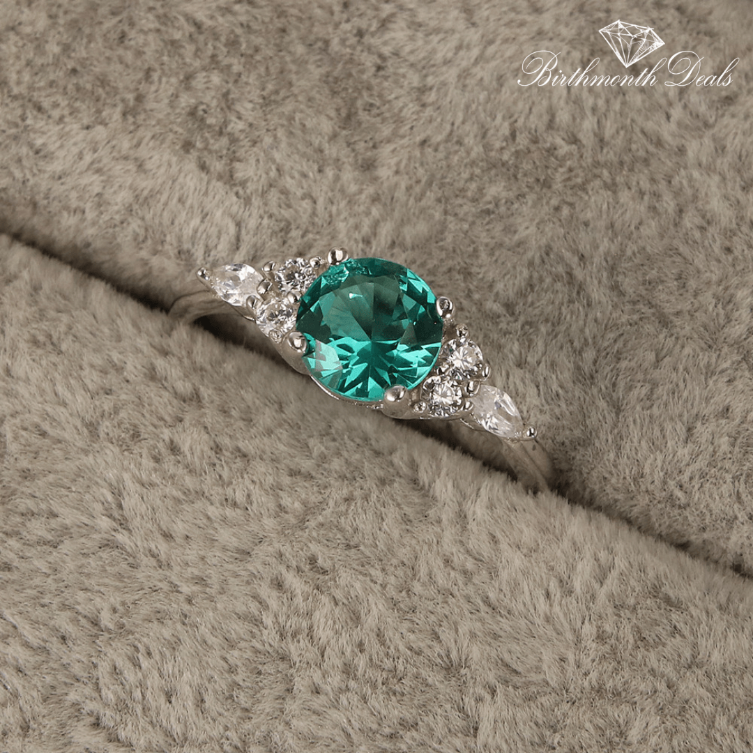 May Emerald Birthstone Stacking Ring - Birthmonth Deals