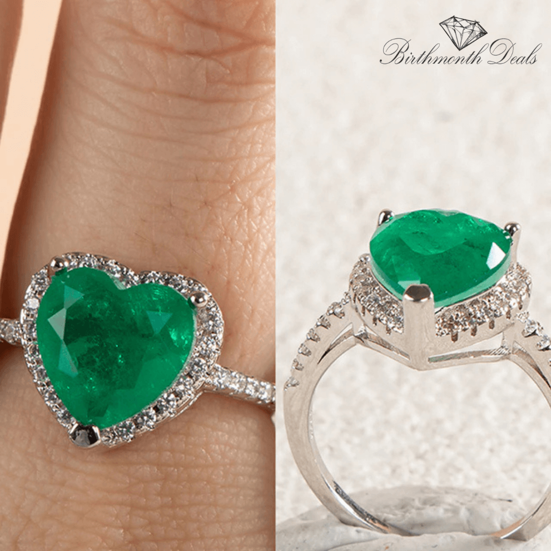 May Emerald Birthstone Ring - Birthmonth Deals