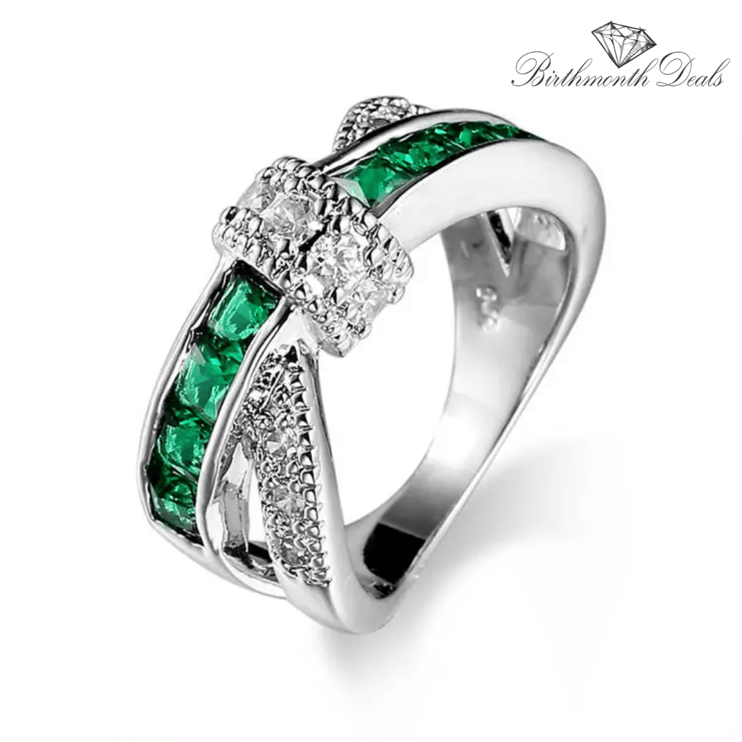 May Emerald Birthstone Ring - Birthmonth Deals