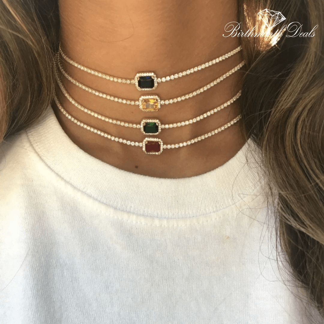 April Diamond Birthstone Necklace - Birthmonth Deals