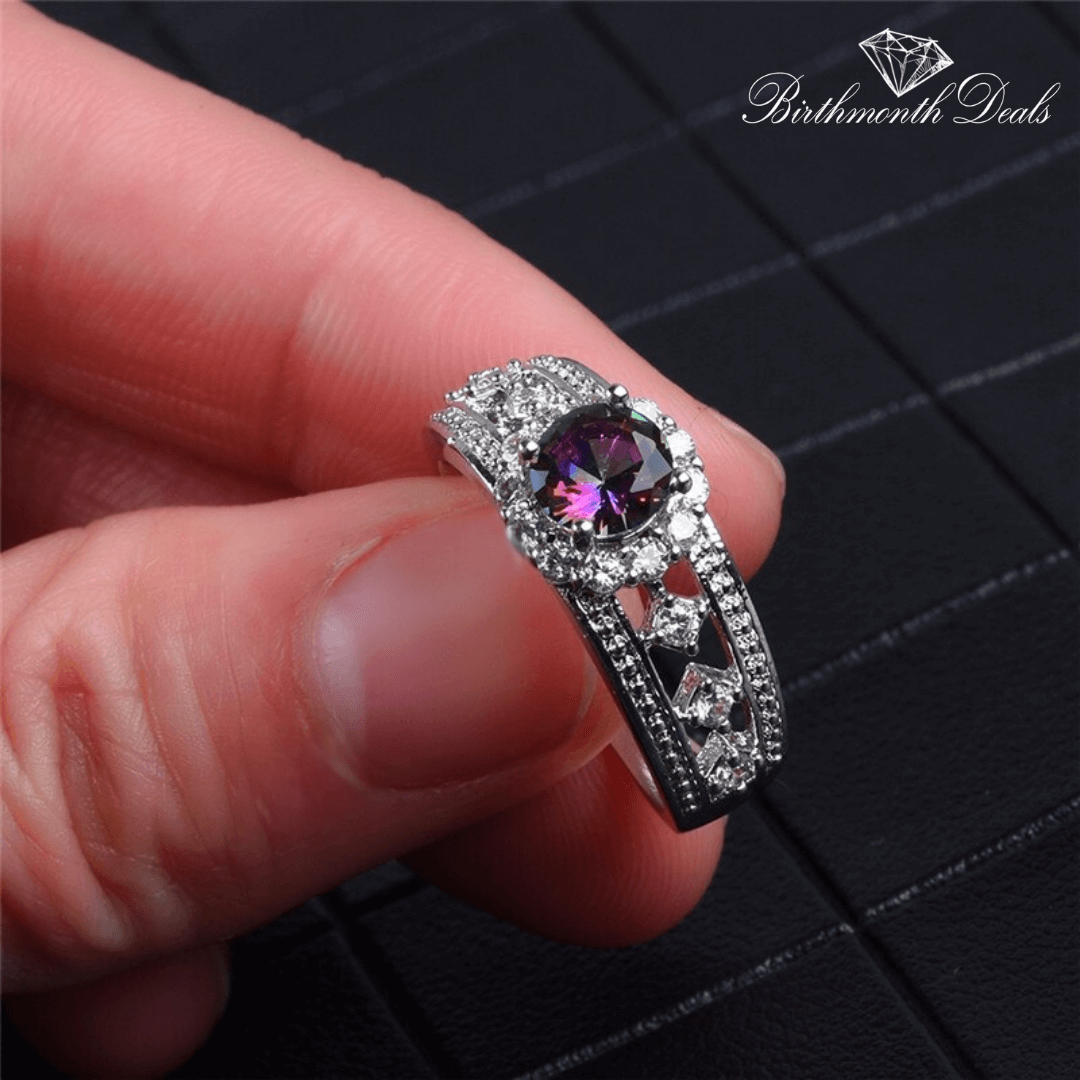 June Alexandrite Birthstone Ring - Birthmonth Deals