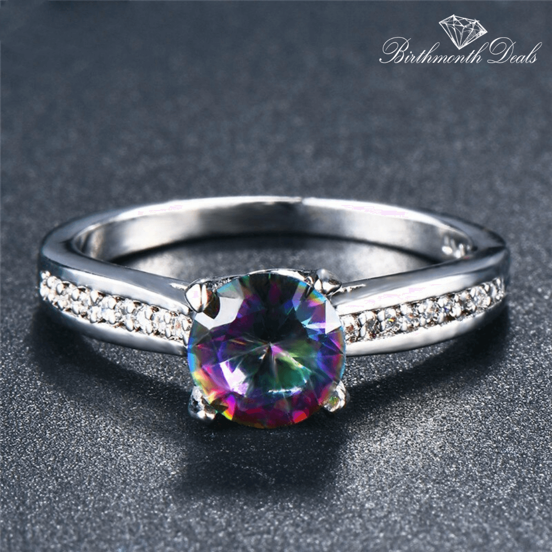 June Alexandrite Birthstone Ring - Birthmonth Deals