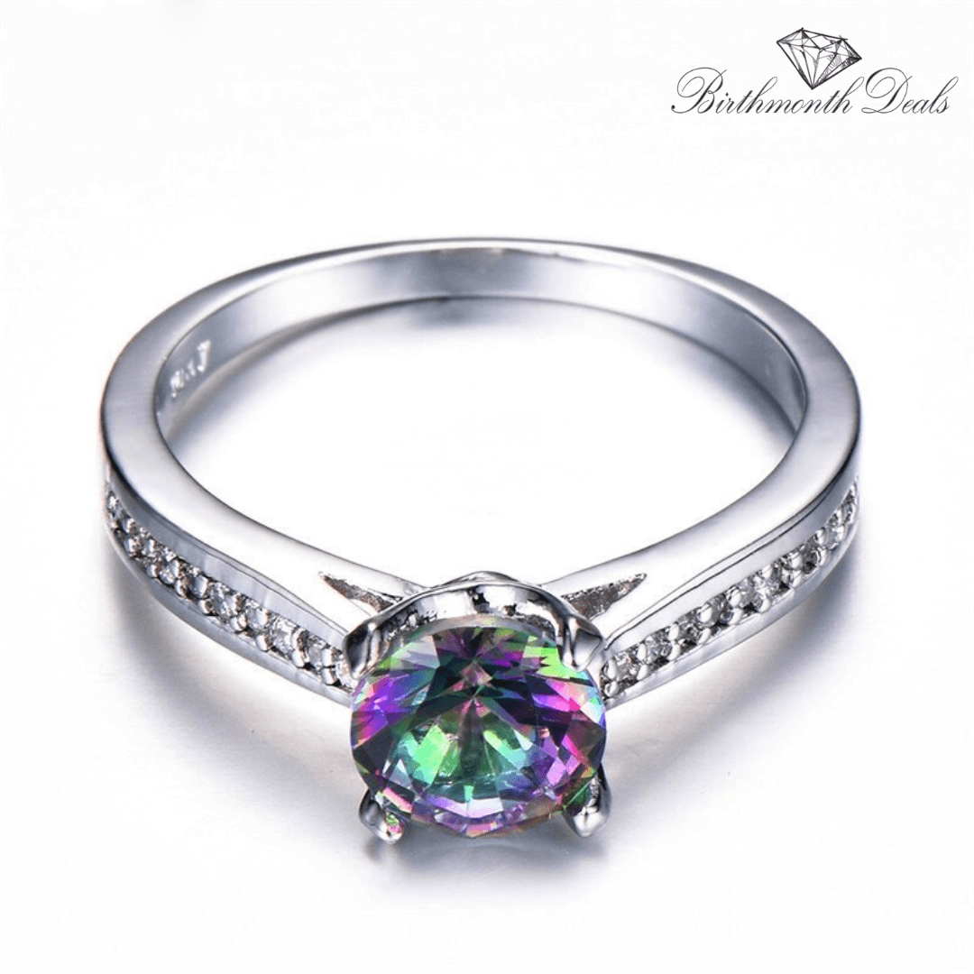 June Alexandrite Birthstone Ring - Birthmonth Deals