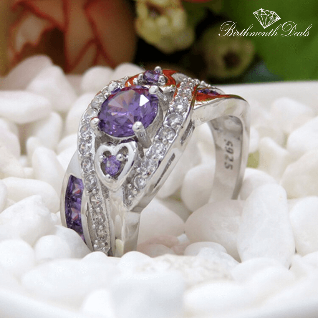 June Alexandrite Birthstone Ring - Birthmonth Deals