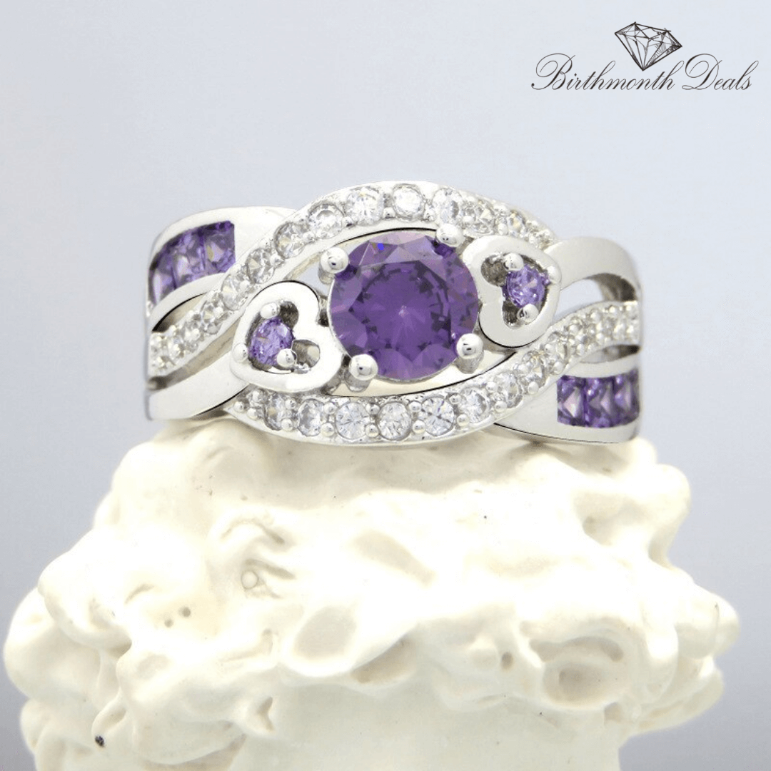 June Alexandrite Birthstone Ring - Birthmonth Deals