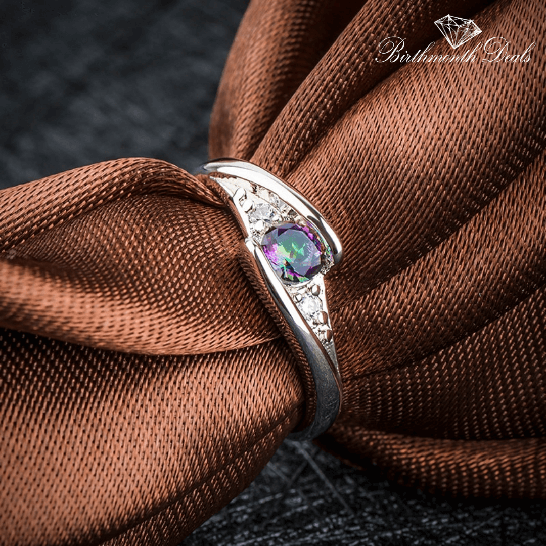 June Alexandrite Birthstone Ring - Birthmonth Deals