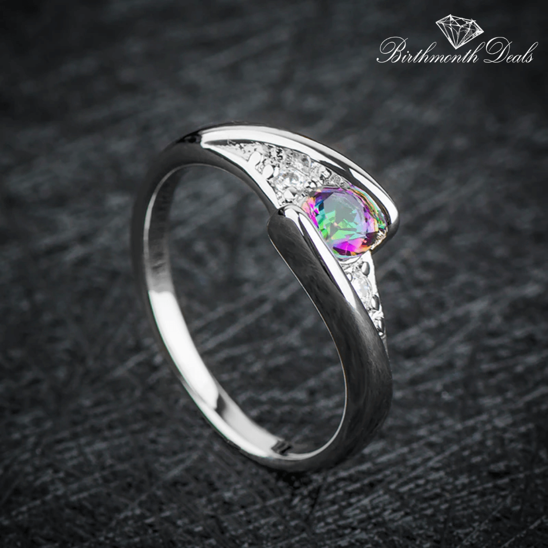 June Alexandrite Birthstone Ring - Birthmonth Deals