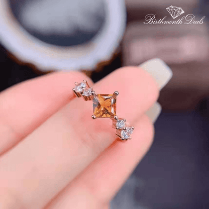 November Citrine Birthstone Ring - Birthmonth Deals