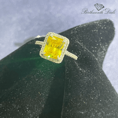 November Citrine Birthstone Ring - Birthmonth Deals