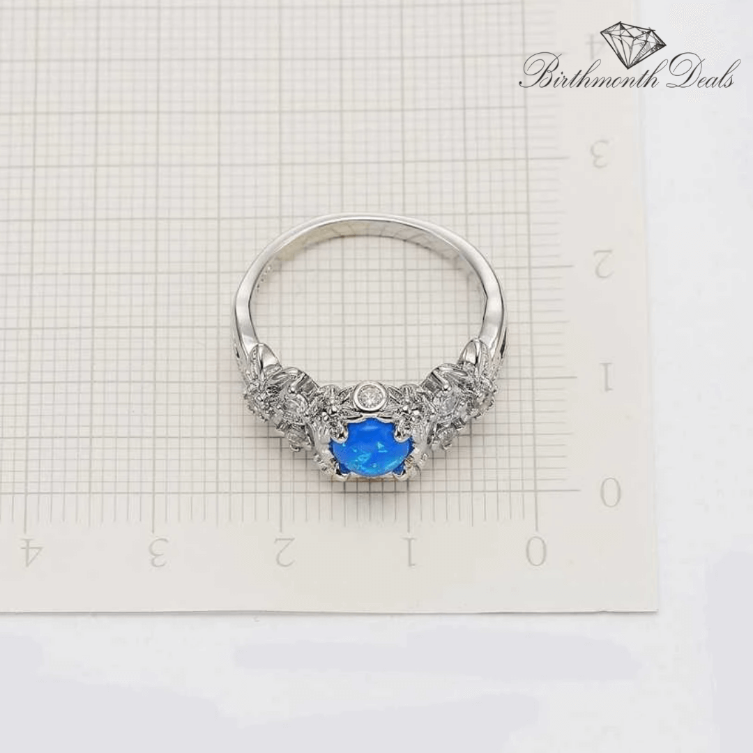 October Opal Birthstone Ring - Birthmonth Deals