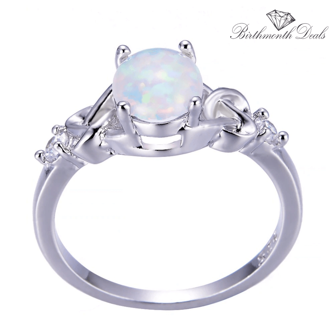 October Opal Birthstone Ring - Birthmonth Deals