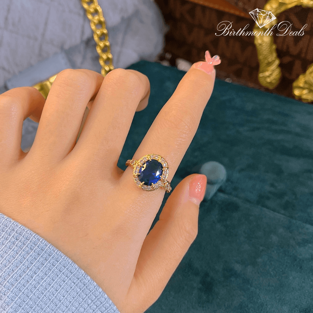 September Sapphire Birthstone Ring - Birthmonth Deals