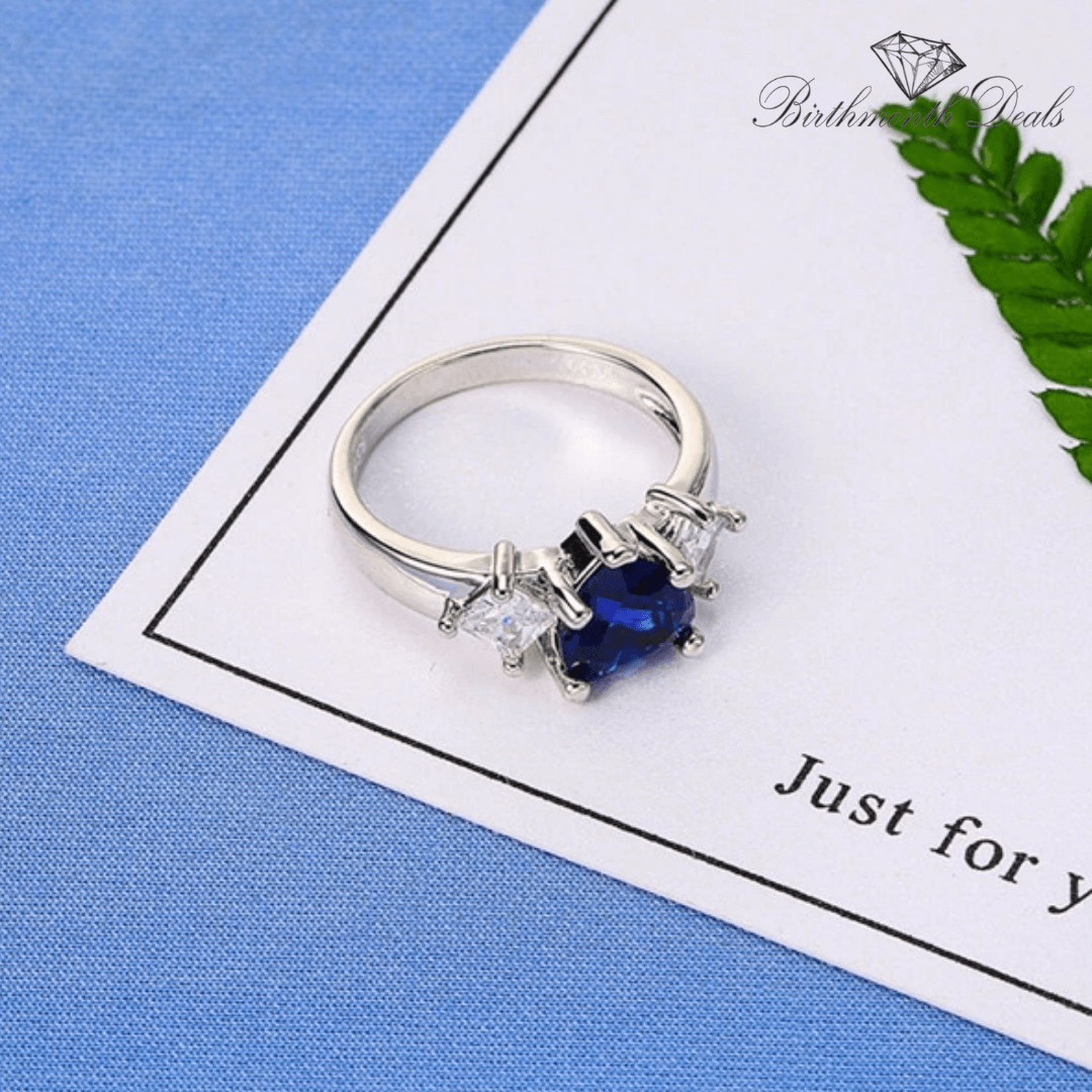 September Sapphire Birthstone Ring - Birthmonth Deals