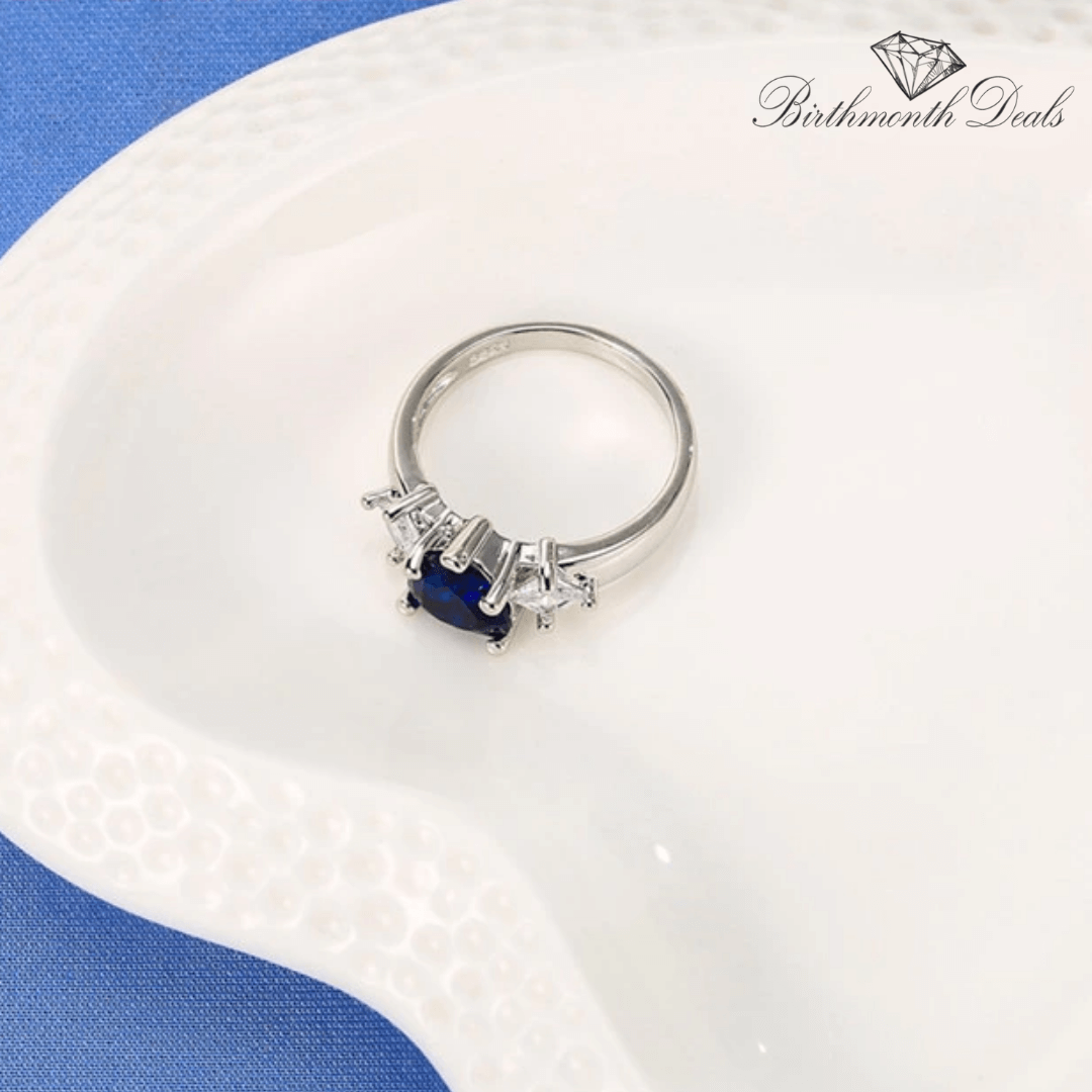 September Sapphire Birthstone Ring - Birthmonth Deals