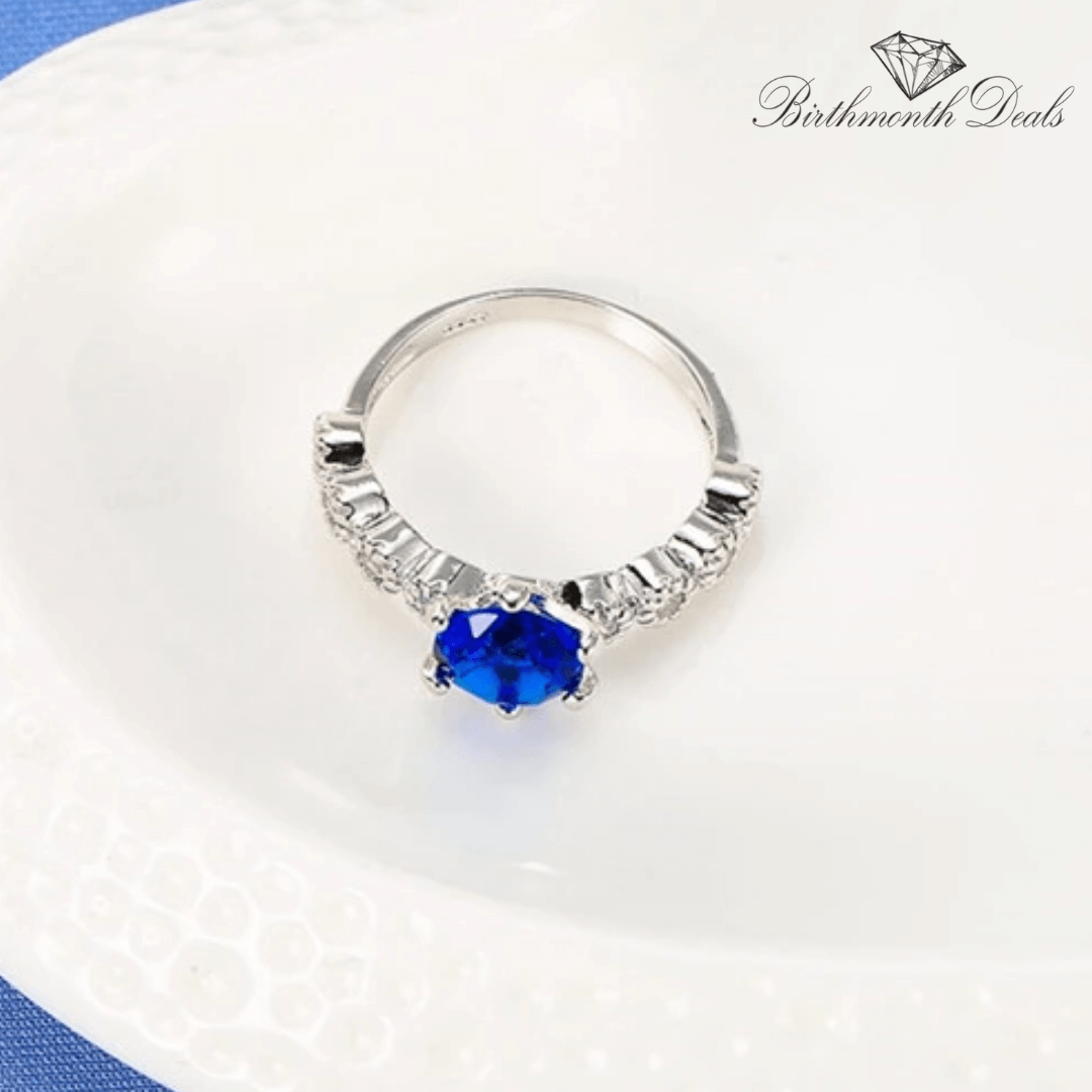 September Sapphire Birthstone Ring - Birthmonth Deals