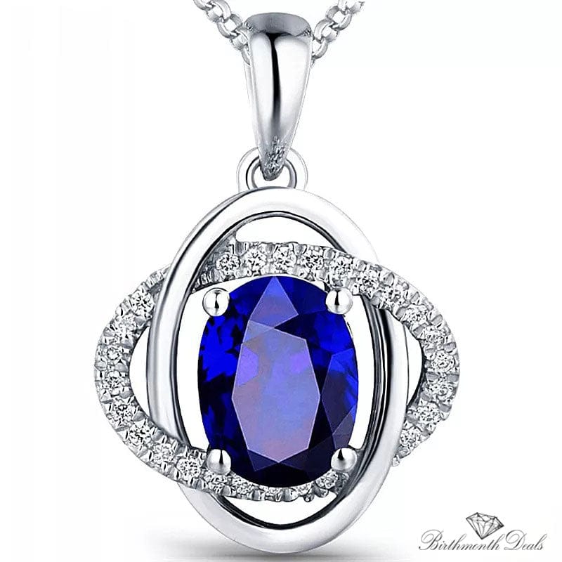 September Sapphire Birthstone Necklace - Birthmonth Deals