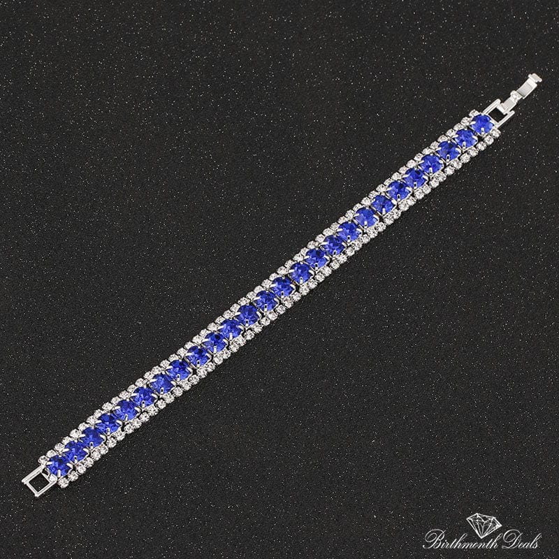 September Sapphire Birthstone Bracelet - Birthmonth Deals