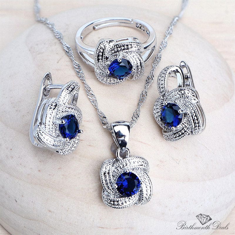 September Sapphire Birthstone Jewelry Set - Birthmonth Deals