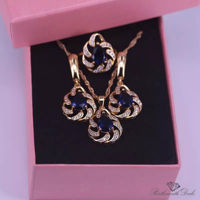 September Sapphire Birthstone Jewelry Set - Birthmonth Deals