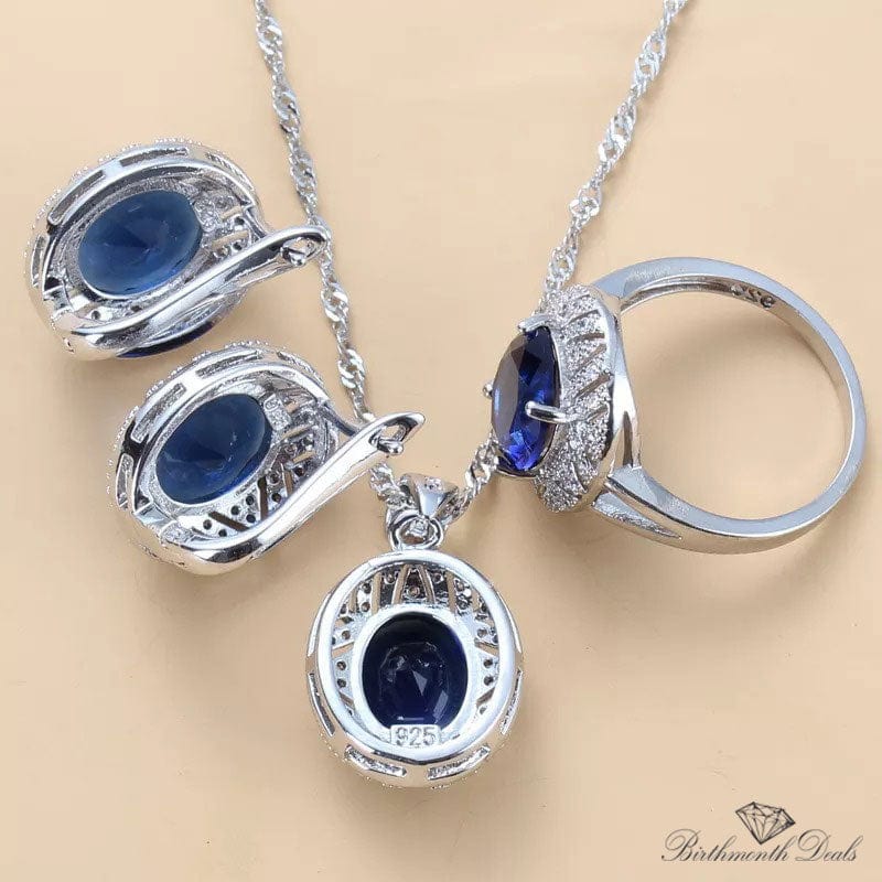 September Sapphire Birthstone Jewelry Set - Birthmonth Deals