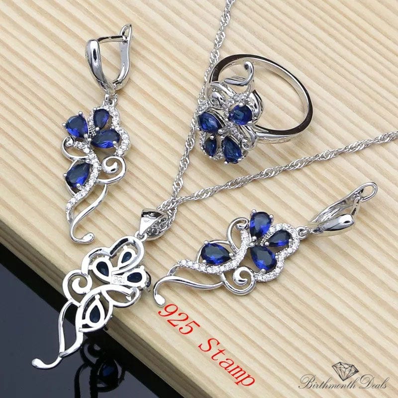 September Sapphire Birthstone Jewelry Set - Birthmonth Deals