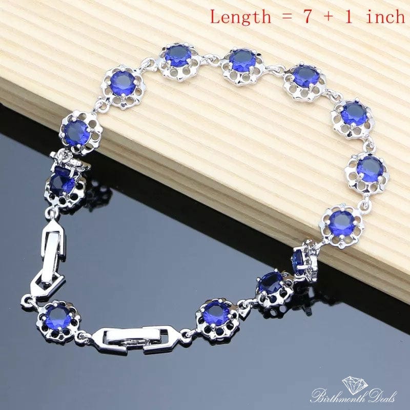 September Sapphire Birthstone Jewelry Set - Birthmonth Deals