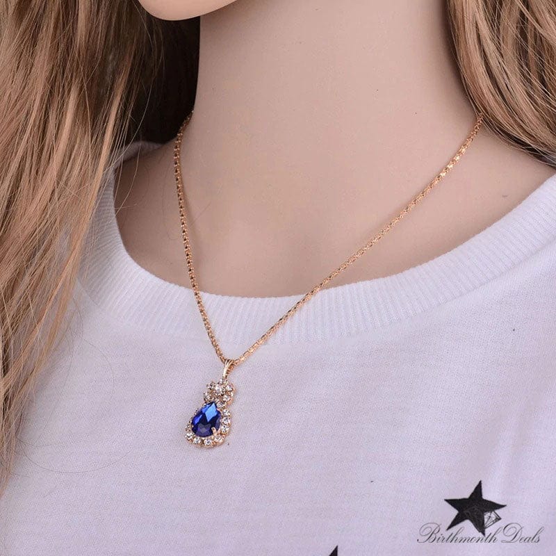 September Sapphire Birthstone Jewelry Set - Birthmonth Deals