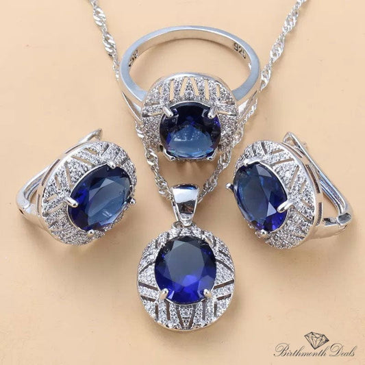 September Sapphire Birthstone Jewelry Set - Birthmonth Deals