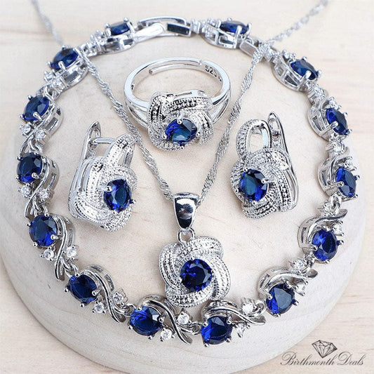 September Sapphire Birthstone Jewelry Set - Birthmonth Deals