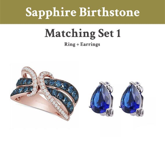 September Sapphire Birthstone Ring Bundle 1 - Birthmonth Deals