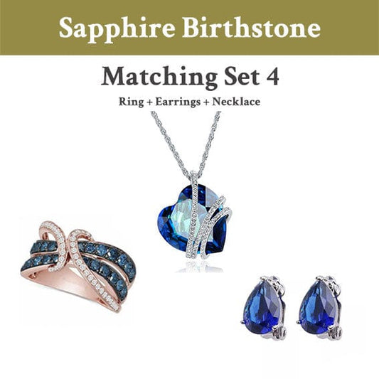 September Sapphire Birthstone Ring Bundle 4 - Birthmonth Deals