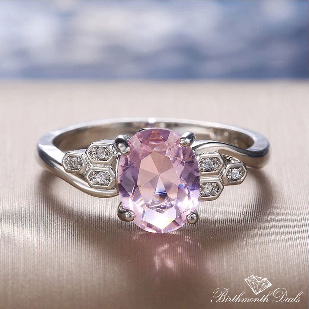 October Tourmaline Birthstone Ring - Birthmonth Deals