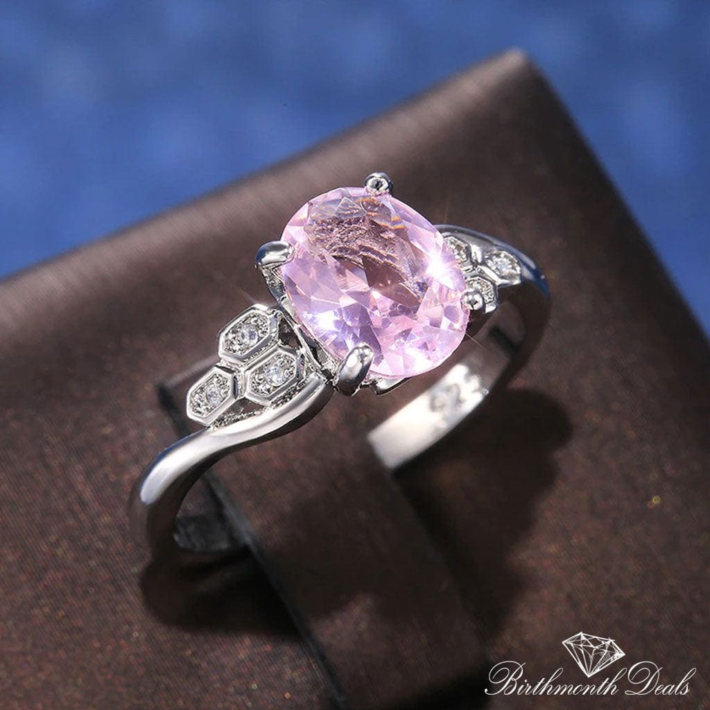 October Tourmaline Birthstone Ring - Birthmonth Deals