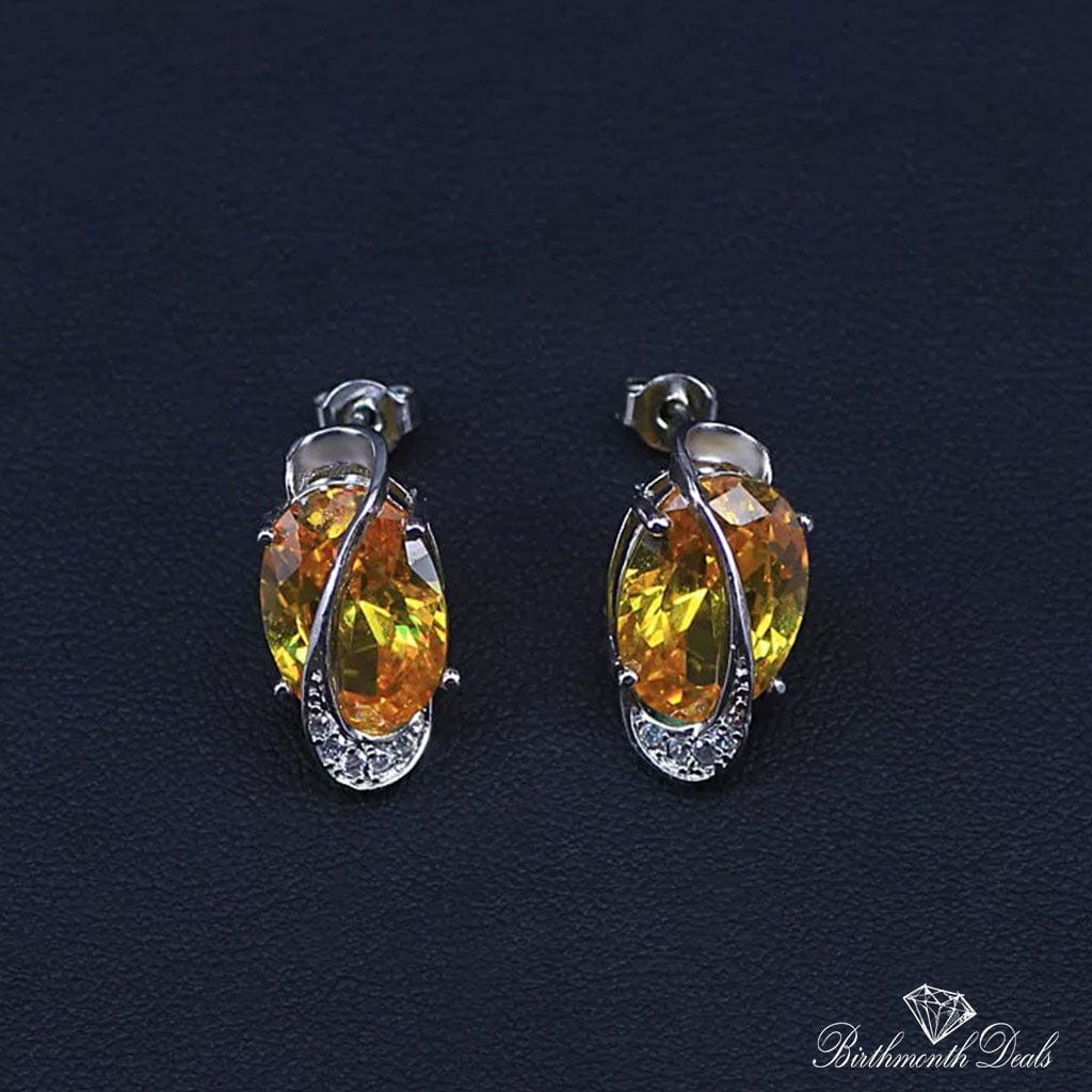 November Citrine Birthstone Jewelry Set - Birthmonth Deals